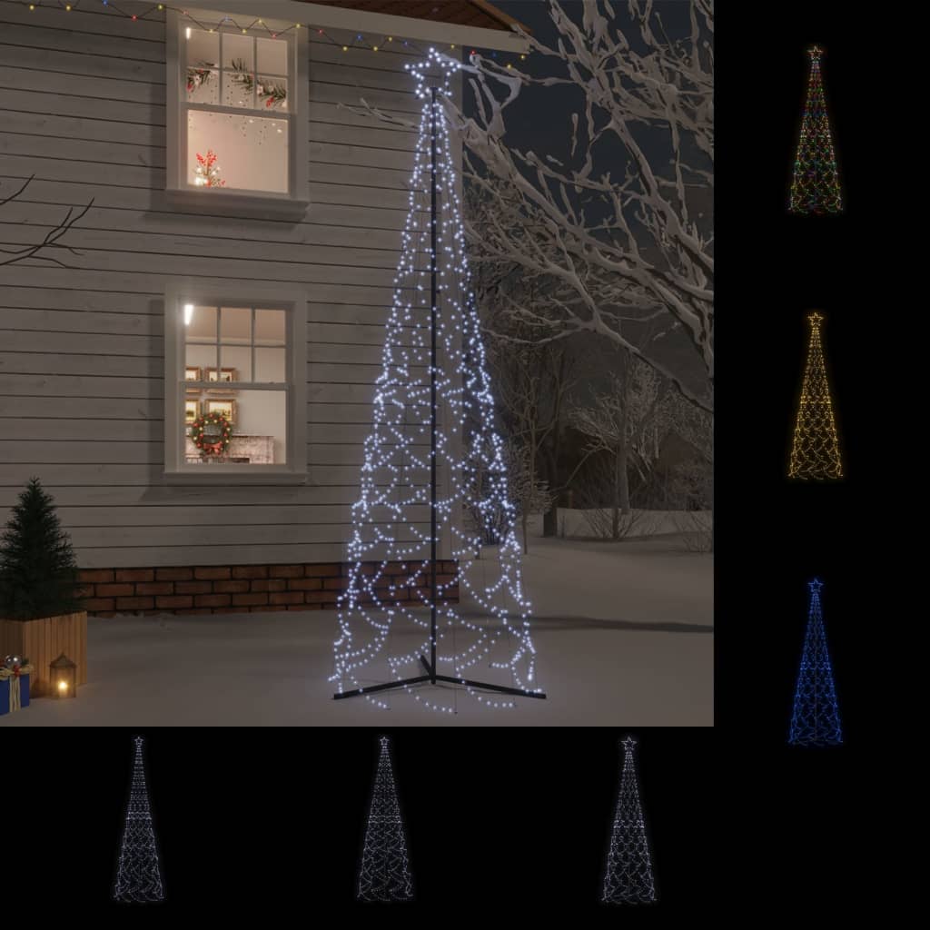 Christmas Cone Tree Decoration Artificial Christmas Tree with LEDs